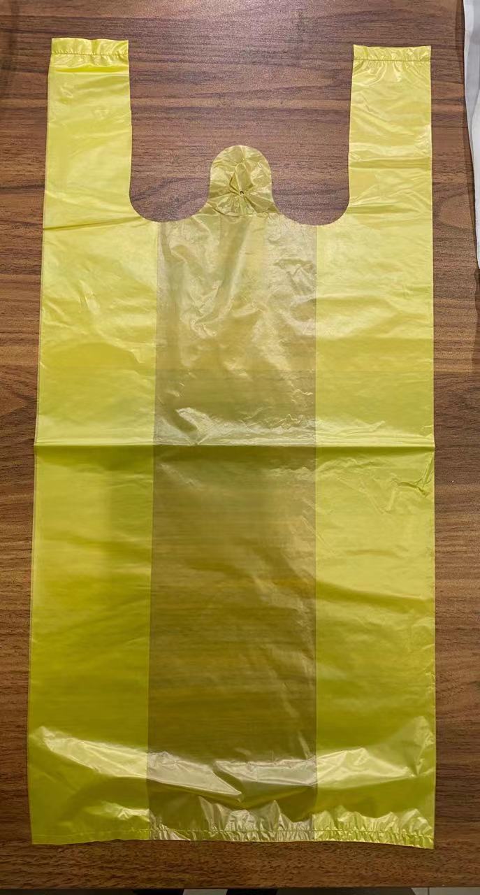 תיקי חולצה בצבע HDPE ללא הדפסה