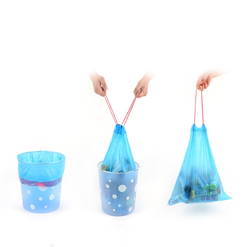 Scented LDPE Drawstring Garbage Bags One by One Use