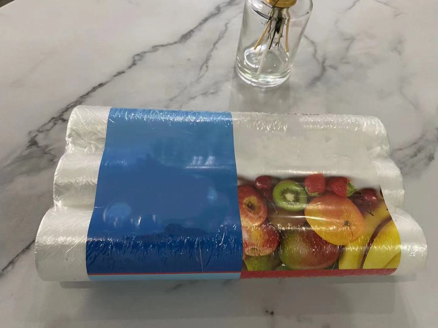 Bolsa para congelador de frutas de HDPE con núcleo de papel Bolsa para congelador de frutas de HDPE con núcleo de papel