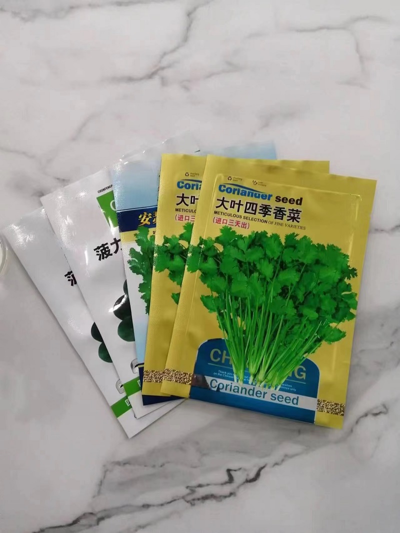 Bolsas de semillas de papel de aluminio para vegetales Bolsas de semillas de papel de aluminio para vegetales