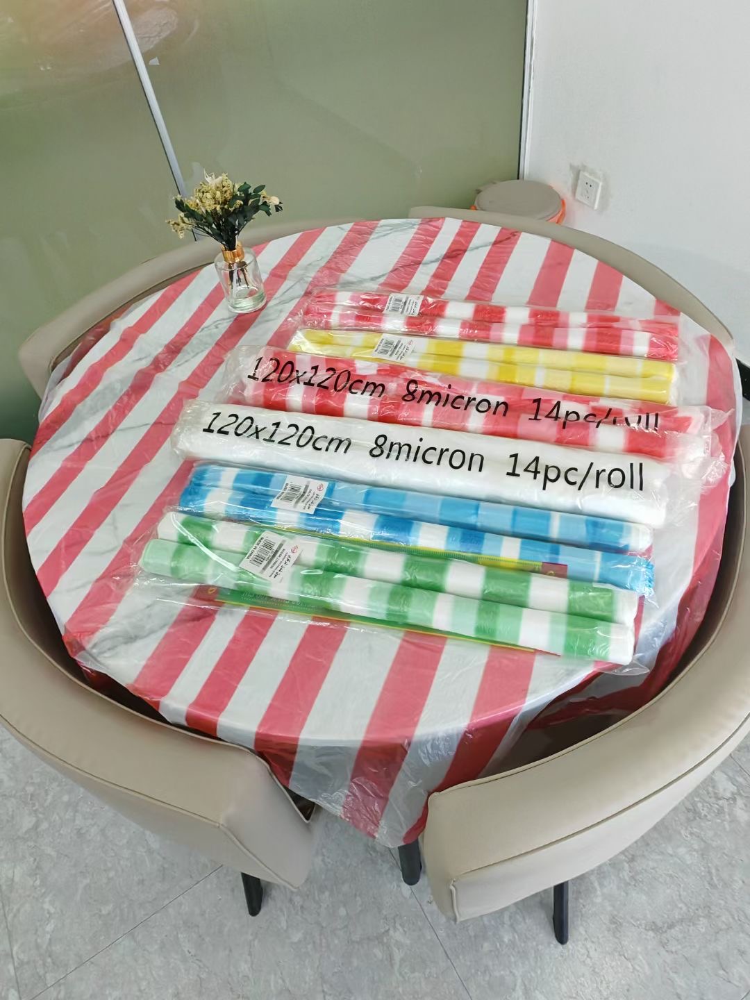 Película de lámina de plástico con tira de color HDPE